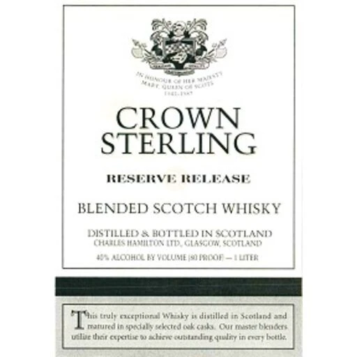 Crown Sterling Scotch Whisky 1L