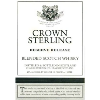 Crown Sterling Scotch Whisky 1L