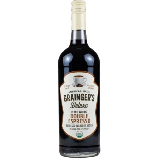 Grainger's Deluxe Double Espresso Gluten Free Organic Vodka 1L