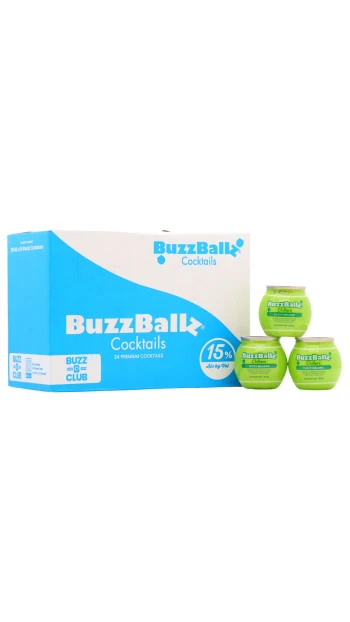 BuzzBallz - Limited Edition Tennis Fuzzy Melons Cocktail 20cl x 24 15% ABV (24 x 20cl)