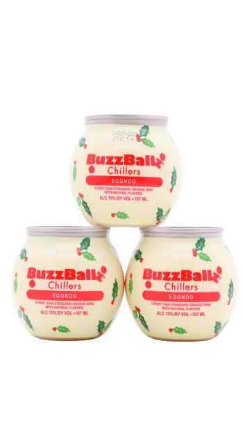 BuzzBallz - Eggnog Cocktail 20cl x 3 15% ABV (3 x 20cl)