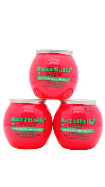 BuzzBallz - Watermelon Smash Cocktail 20cl x 3 15% ABV (3 x 20cl)