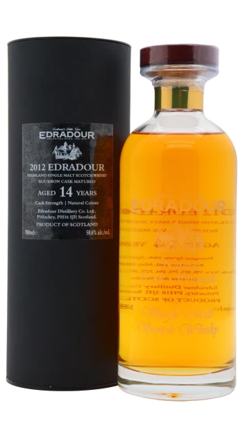 Edradour - 14 year old Ibisco Decanter Highland Single Malt Scotch 2012 Whisky 70cl 58.6% ABV