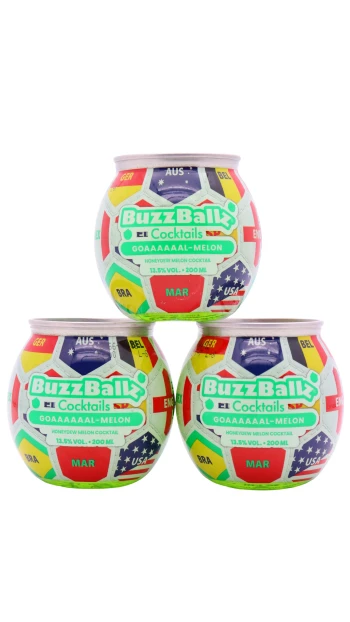 BuzzBallz - 2026 World Cup Limited Edition Goaaaaaal Melon Cocktail 20cl x 3 13.5% ABV (3 x 20cl)