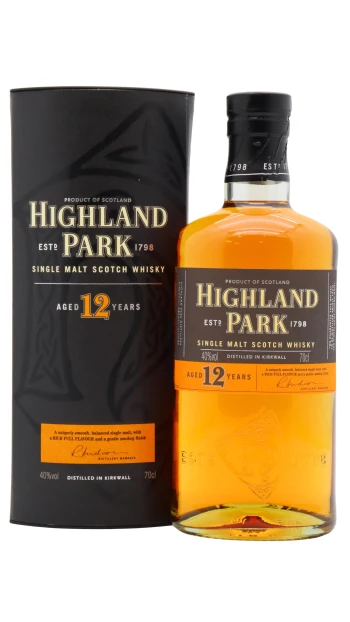 Highland Park - 12 year old Single Malt Scotch Whisky 70cl 40% ABV (Old Bottling)
