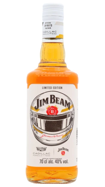 Jim Beam - 4 year old Cadillac F1 Team Limited Edition - White Label Kentucky Straight Bourbon Whiskey 70cl 40% ABV
