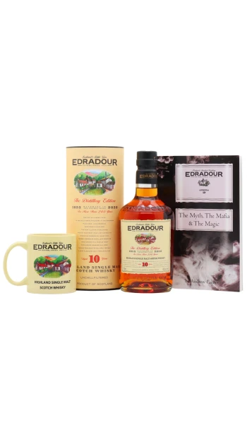 Edradour - 10 year old 200th Anniversary Distillery Edition Single Malt Scotch Whisky 70cl 46% ABV (Includes Book & Mug)