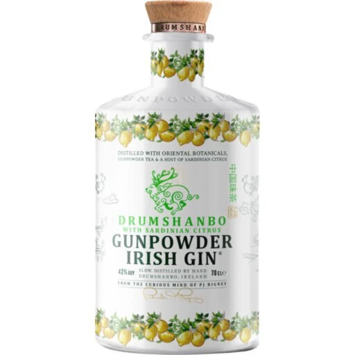 Drumshanbo Gunpowder Irish Gin with Sardinian Citrus Ceramic Edition 750ml
