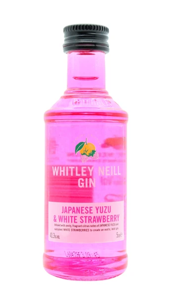 Whitley Neill - Japanese Yuzu & White Strawberry Gin 5cl 41.3% ABV Miniature
