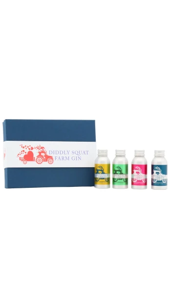 Diddly Squat Farm - From Diddly With Love Gin 35ml x 4 40% ABV Miniature Gift Pack- (Jeremy Clarkson)