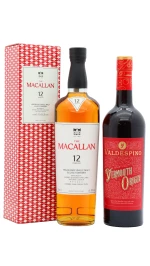The Macallan - 12 year old Double Cask Highland Single Malt Scotch Whisky 70cl + 75cl 40% ABV Valdespino Vermouth Cocktail Bundle