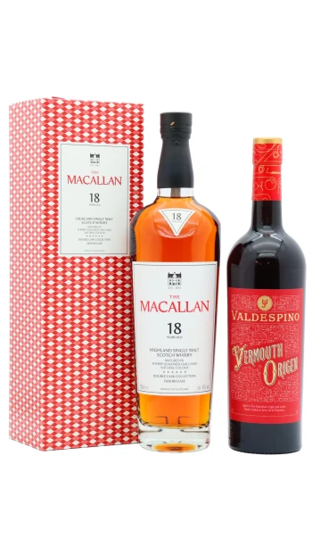 The Macallan - 18 year old 2026 Release Double Cask Highland Single Malt Scotch Whisky 70cl + 75cl 43% ABV Valdespino Vermouth Cocktail Bundle