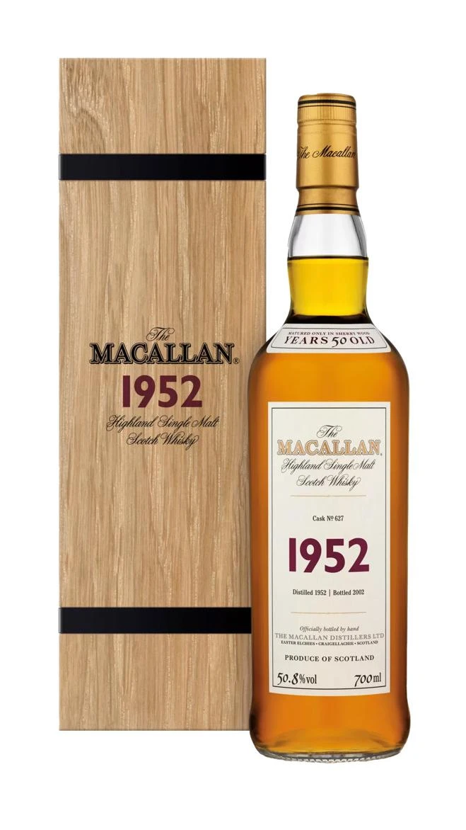 The Macallan - 50 year old Fine & Rare Single Malt Scotch 1952 Whisky 70cl 50.8% ABV