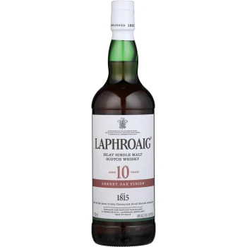 Laphroaig Single Malt Scotch Sherry Oak Finished 10 Year Whiskey 750ml