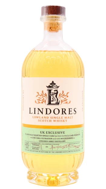 Lindores - Single Cask #190385 Ex-Rum Peated Cask 2019 Whisky 70cl 59.1% ABV (UK Exclusive)