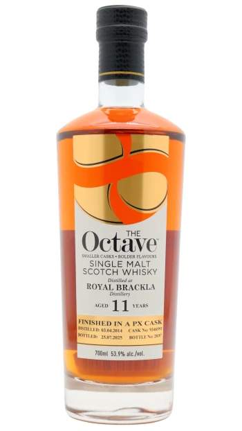 Royal Brackla - 11 year old The Octave Single Pedro Ximenez Sherry Cask #9346593 2014 Whisky 70cl 53.9% ABV (UK Exclusive)