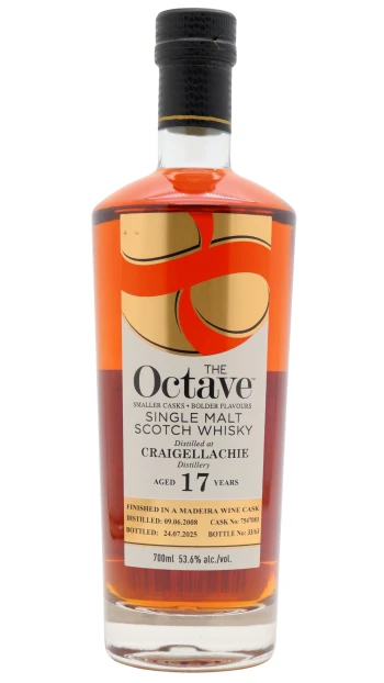 Craigellachie - 17 year old The Octave Single Madeira Cask #7547083 2008 Whisky 70cl 53.6% ABV (UK Exclusive)