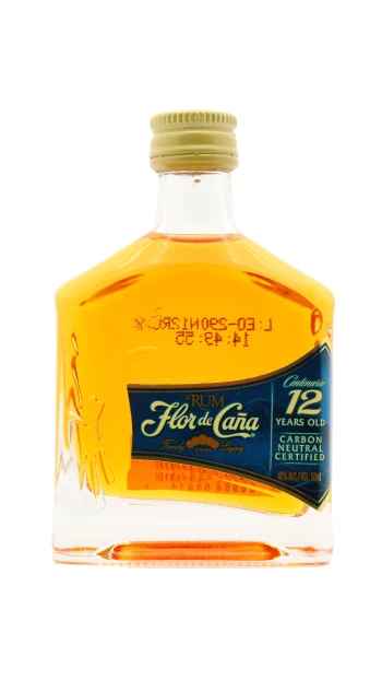 Flor de Cana - 12 year old Centenario Rum 5cl 40% ABV Miniature