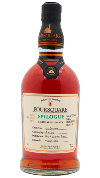 Foursquare - 19 year old Exceptional Cask Selection Mark XXXI Epilogue Single Blended Rum 70cl 57% ABV