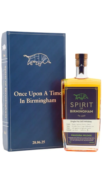 Spirit of Birmingham - Inaugural Release Cask Strength Single Pot Still Whisky 70cl 55% ABV0