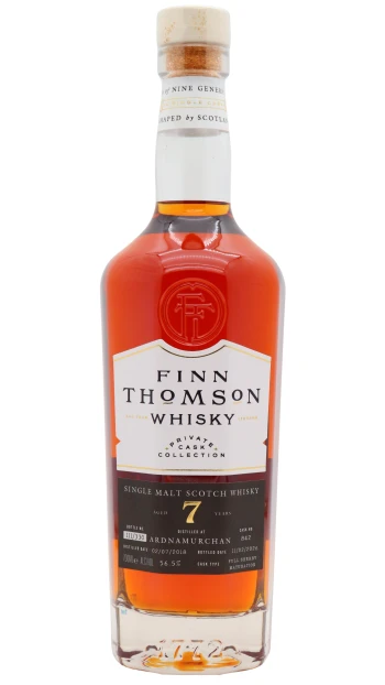Ardnamurchan - 7 year old Finn Thomson Single Sherry Cask Single Malt Scotch 2018 Whisky 70cl 56.5% ABV