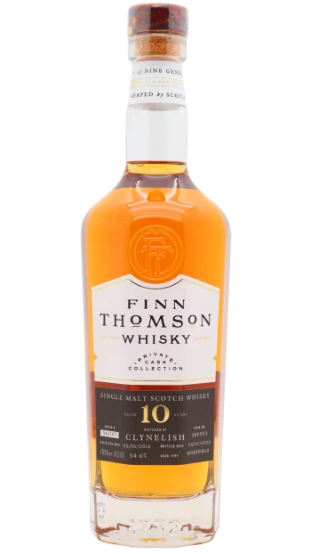 Clynelish - 10 year old Finn Thomson Single Cask Single Malt Scotch 2016 Whisky 70cl 54.6% ABV