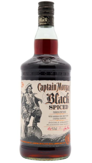 Captain Morgan - Black Spiced Rum 100cl 40% ABV (Old Bottling)- (1 Litre)