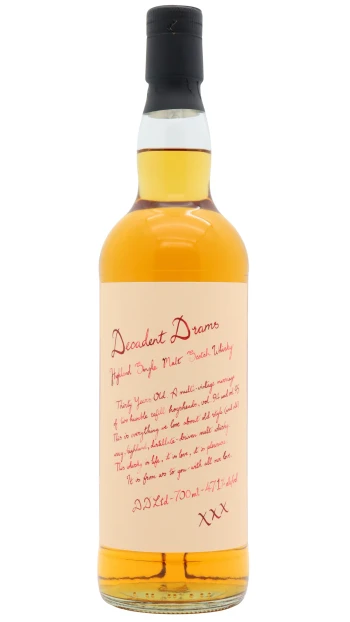 Decadent Drinks - 30 year old Highland Single Malt Scotch 1996 Whisky 70cl 47.1% ABV