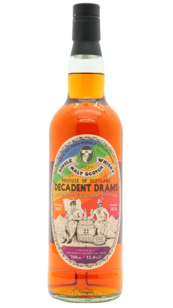 Glen Grant - 22 year old Decadent Drams Single Malt Scotch 2003 Whisky 70cl 52% ABV