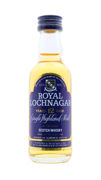 Royal Lochnagar - 12 year old Highland Single Malt Scotch Whisky 5cl 40% ABV Miniature