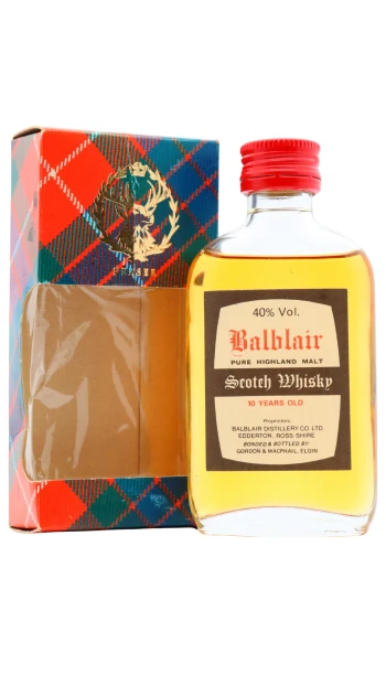 Balblair - 10 year old Gordon & MacPhail Highland Single Malt Scotch Whisky 5cl 40% ABV Miniature