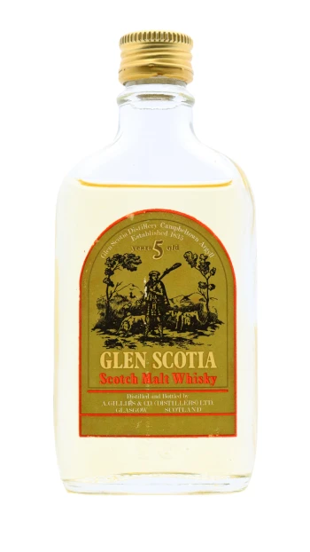 Glen Scotia - 5 year old Campbeltown Single Malt Scotch Whisky 5cl 40% ABV Miniature- (Old Bottling)