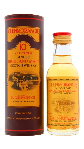 Glenmorangie - 10 year old Highland Single Malt Scotch Whisky 5cl 40% ABV Miniature