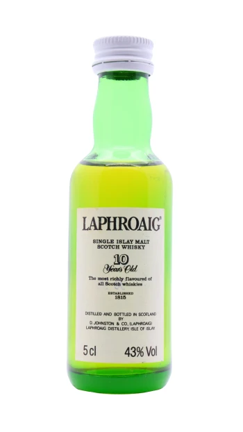 Laphroaig - 10 year old Islay Single Malt Scotch Whisky 5cl 40% ABV Miniature
