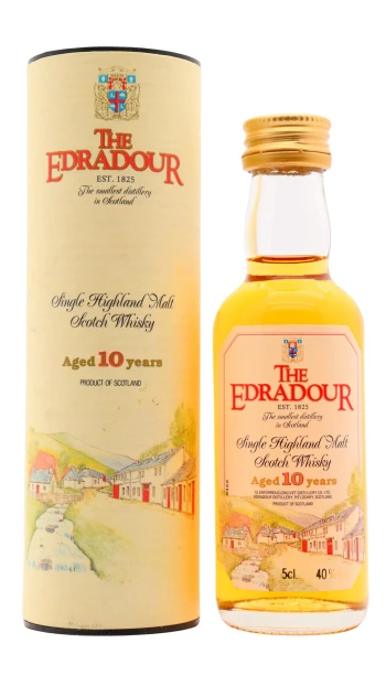 Edradour - 10 year old Single Highland Malt Whisky 5cl 40% ABV Miniature