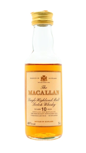 The Macallan - 10 year old Highland Single Malt Scotch Whisky 5cl 40% ABV Miniature