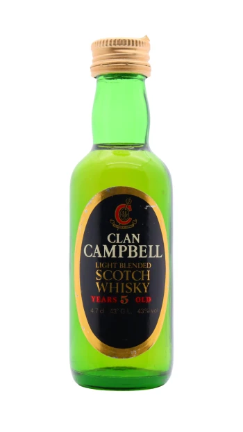 Clan Campbell - 5 year old Blended Scotch Whisky 5cl 43% ABV Miniature