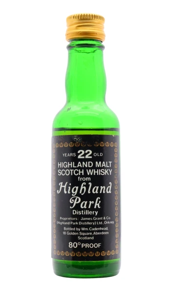 Highland Park - 22 year old Cadenhead's Single Malt Scotch Whisky 5cl 40% ABV Miniature