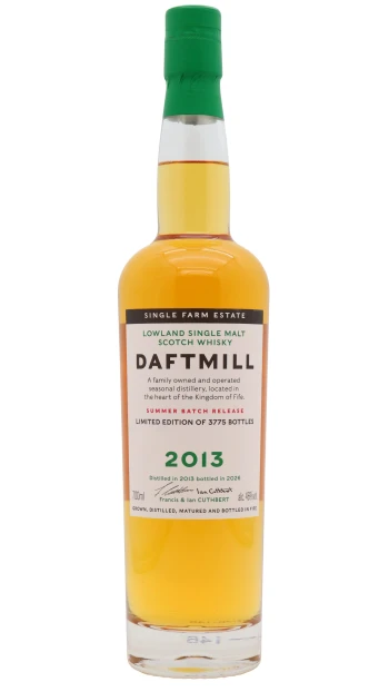 Daftmill - 12 year old Summer Batch 2026 Release Single Malt Scotch 2013 Whisky 70cl 46% ABV