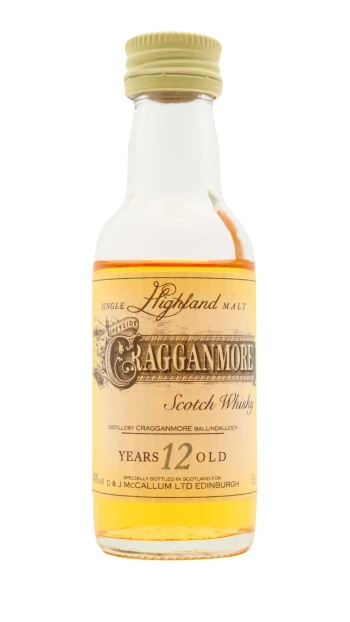 Cragganmore - 12 year old Highland Single Malt Scotch Whisky 5cl 40% ABV Miniature