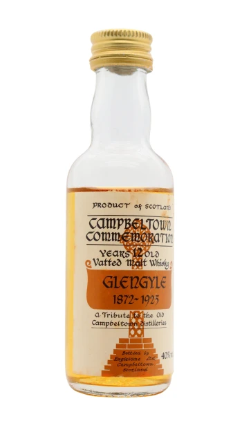 Campbeltown Commemoration - 12 year old Glengyle Distillery Tribute Vatted Malt Whisky 5cl 40% ABV Miniature