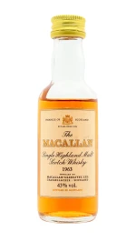 The Macallan - 18 year old 1981 Release Sherry Oak Highland Single Malt Scotch 1963 Whisky 5cl 43% ABV Miniature