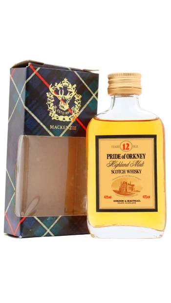Pride of Orkney - 12 year old Gordon & MacPhail Highland Malt Scotch Whisky 5cl 40% ABV Miniature