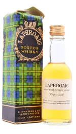 Laphroaig - 10 year old Islay Single Malt Scotch Whisky 5cl 43% ABV Miniature- (Old Bottling)