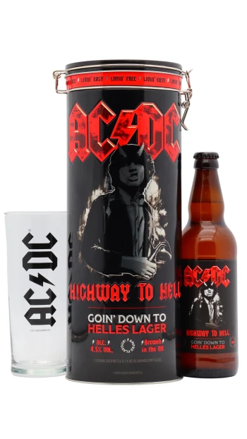 AC/DC - Highway To Hell Lager Beer 500ml 4.5% ABV Gift Pack