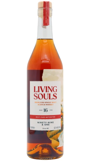 Living Souls - 16 year old Ninety-Nine & One Single Malt Scotch Whisky 70cl 52.1% ABV