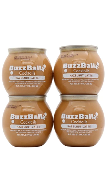BuzzBallz - Hazelnut Latte Cocktail 20cl x 4 15% ABV (4 x 20cl)