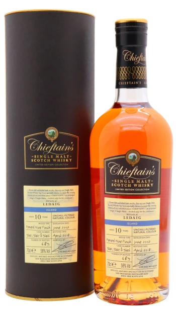 Ledaig - 10 year old Chieftain's Wine Cask Finish Single Malt Scotch 2007 Whisky 70cl 58% ABV