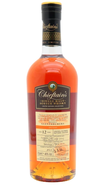 Glentauchers - 12 year old Chieftain's Single European Sherry Oak Cask #900233 2003 Whisky 70cl 46% ABV
