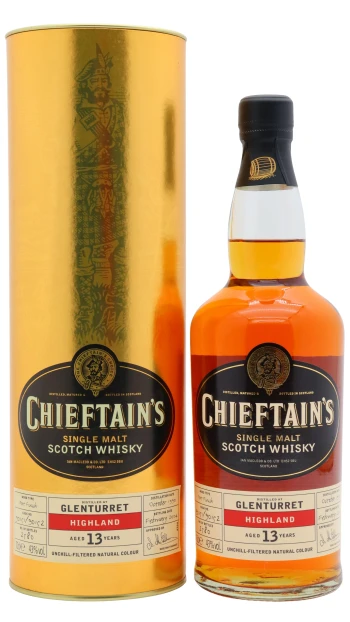 Glenturret - 13 year old Chieftain's Port Cask Finish Single Malt Scotch 1990 Whisky 70cl 46% ABV